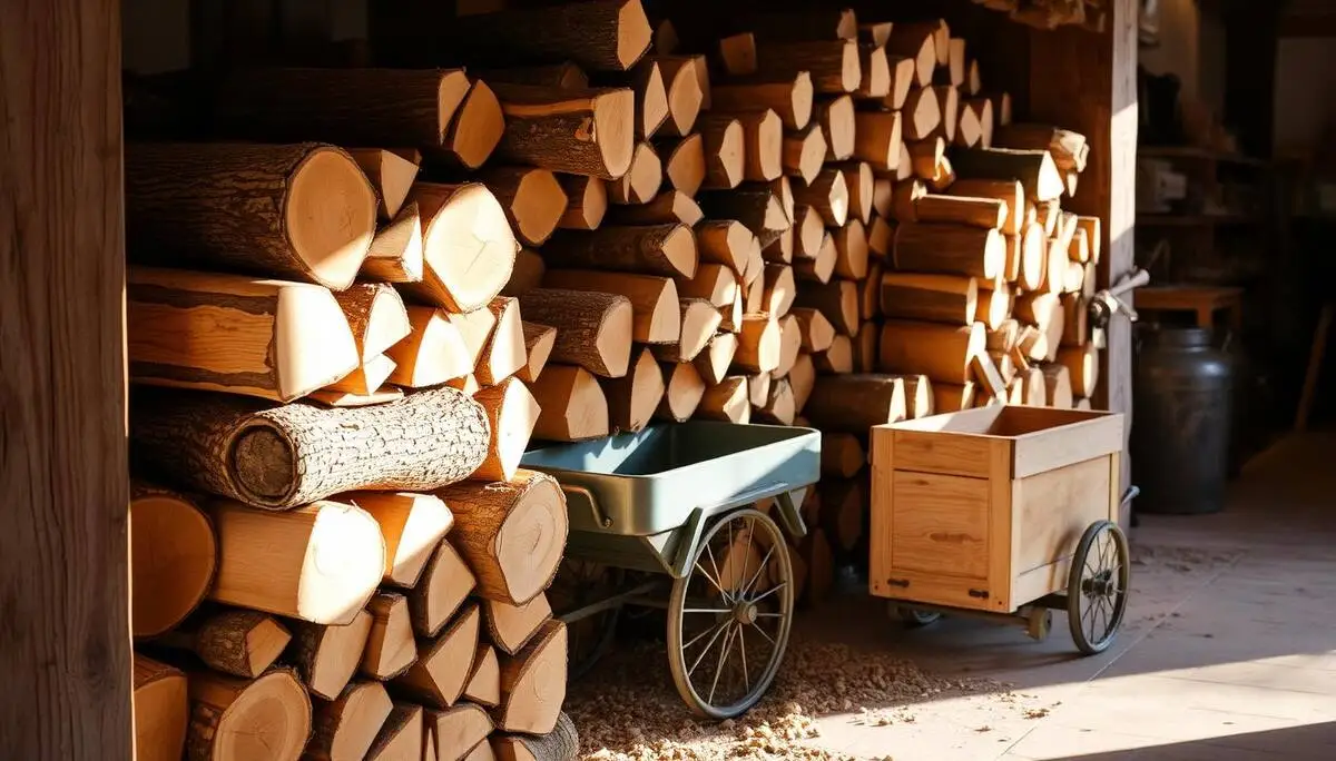 Bûches de bois de chauffage à vendre à petit prix