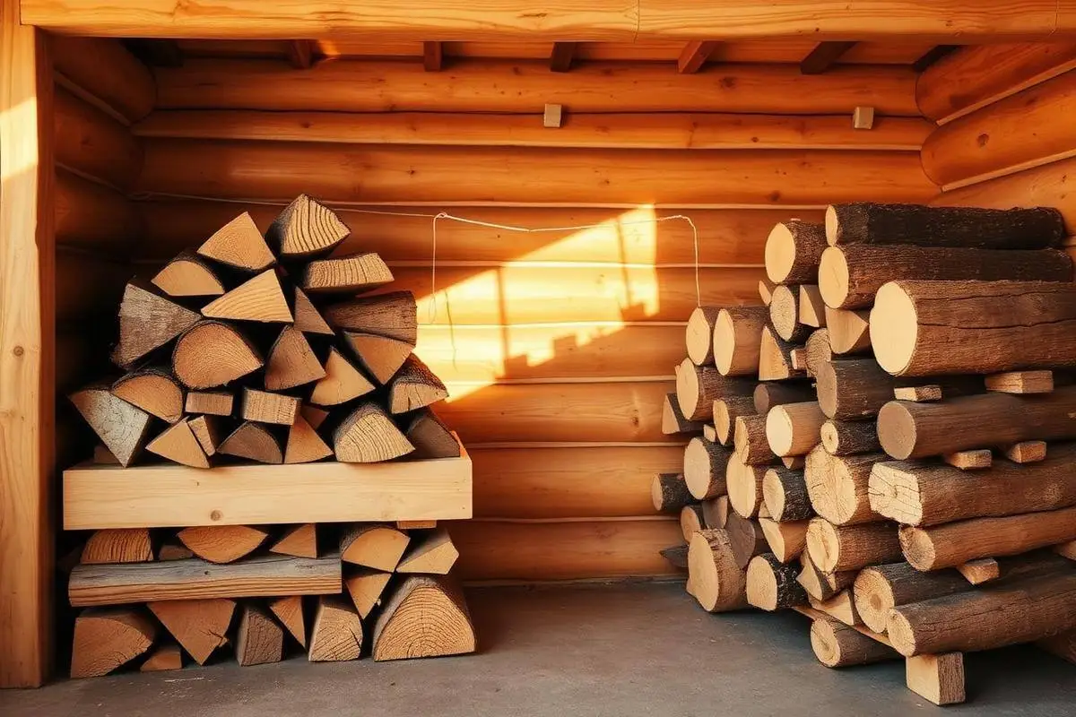 Comparaison du volume d’un stère de bois en bûches de 50 cm et 33 cm